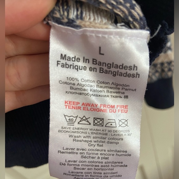 100% COTON MEN SWEATER - Picture 3 of 3